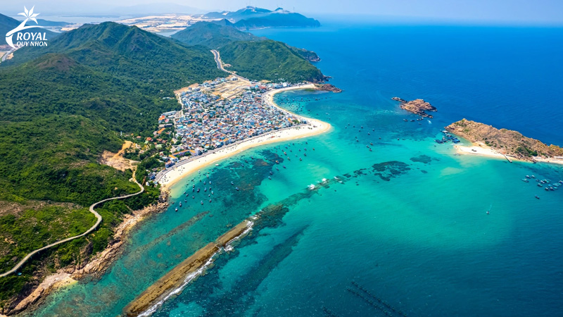 Biển Quy Nhơn rực rỡ dưới ánh nắng vàng